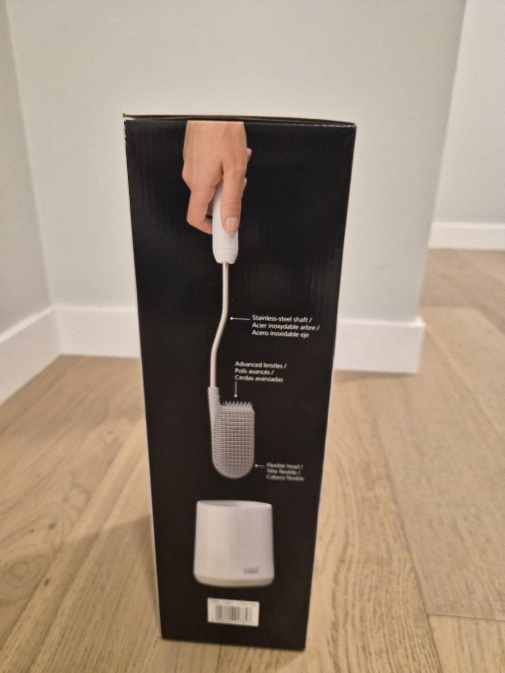 Joseph Joseph Silicone Toilet Brush with Holder - White
